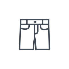 Jeans Shorts Clothes Colored Icon