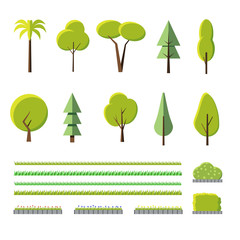 Flat trees set