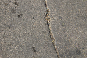 Texture with cracks on asphalt background