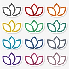 Fototapeta na wymiar Lotus Flower Logo