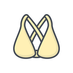 Women Bra Clothes colored icon