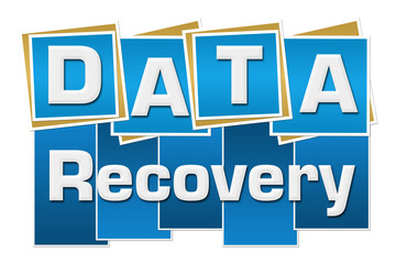 Data Recovery Blue Squares Stripes 