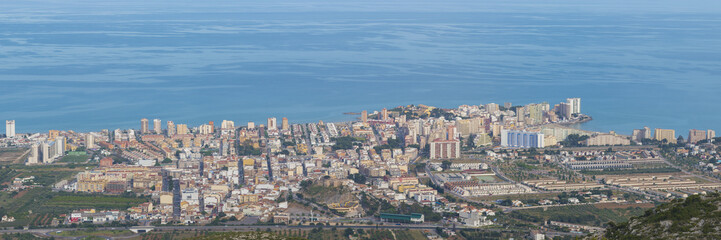 Panoramic of Oropesa del Mar (Castellon, Spain). [3:1 ratio].