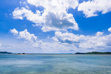 Clouds,sea. Okinawa, Japan, Asia.
