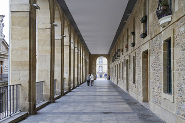 Fototapeta na wymiar Arcade in Vitoria