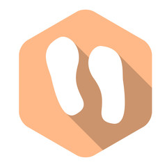 Long Shadow Fußbadruck