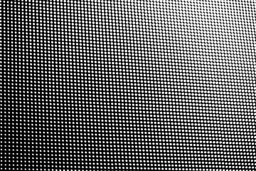 white dot pattern fade size gradient row on black background.