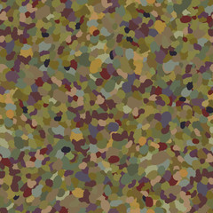 Seamless pattern with splashes of paint. Spots and blots of color khaki.