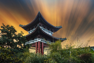 Fototapeta na wymiar ancient Chinese architecture