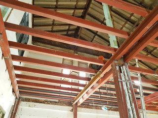 steel structure is under construction in Thailand