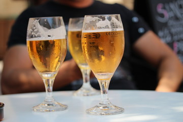 bière pression en terrasse