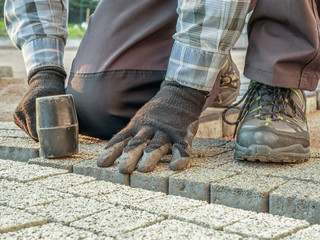 Paving work