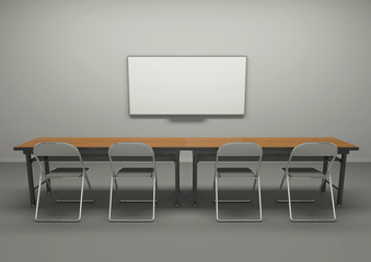 Meeting room 3D rendering