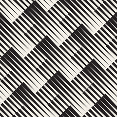 Vector Seamless Geometric Pattern. Regular Tiled Ornament. Cross Tilig Abstract Background. Modern Halftone Mosaic Texture.