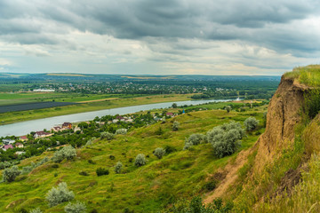 Fototapeta na wymiar East Europe Nister river landscape
