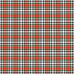 White and red tartan repetetion checked endless texture