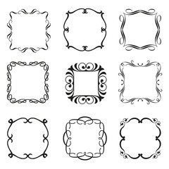 Calligraphic frames set