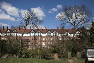 Fototapeta na wymiar Large house in Winnington Road, Hampstead, London, England, UK