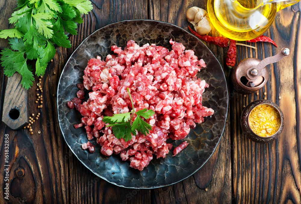 Wall mural minced meat