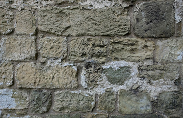 Rough limestone wall