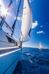 Fensteraufkleber Sailing in Adriatic © Sergii Gulenok