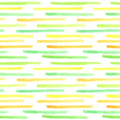 Watercolor light blue and yellow stripes. Mixed color green.