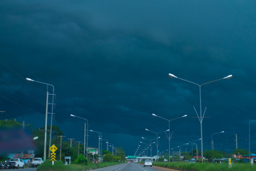 Dark cloud nature background.