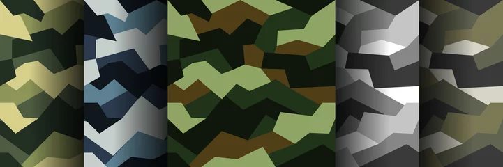 Foto op Canvas Vector seamless pattern camouflage © valterz