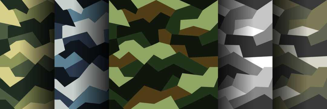 Vector seamless pattern camouflage