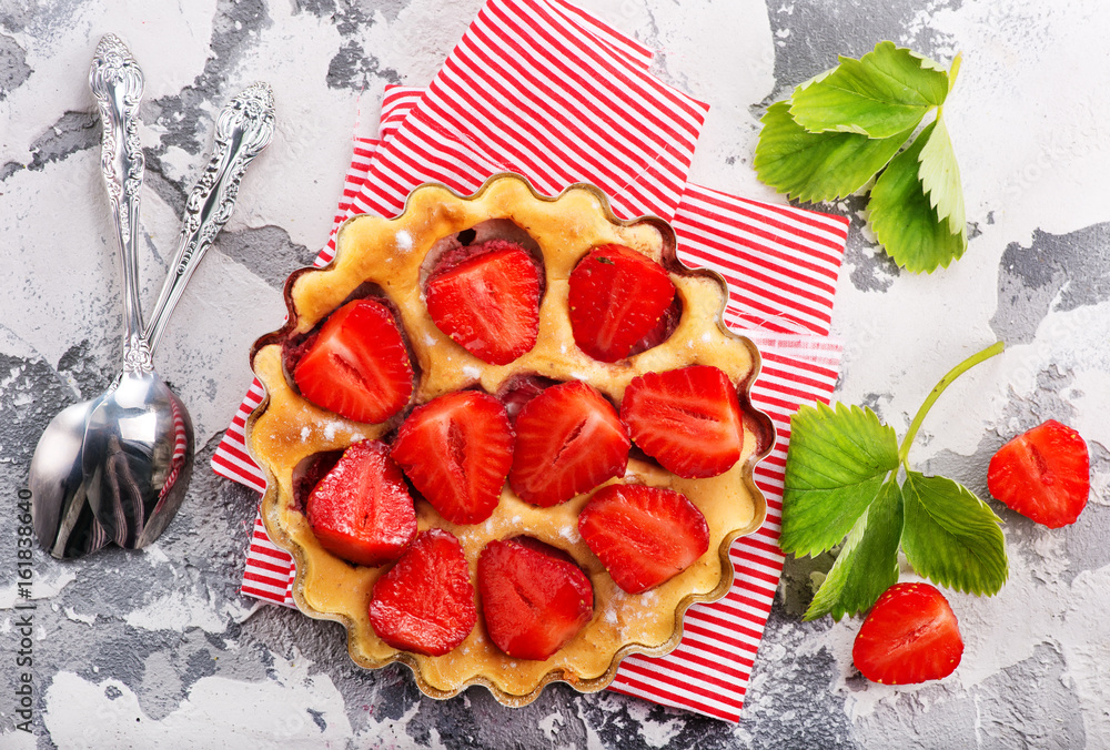 Canvas Prints strawberry cake