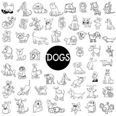 dog characters large set