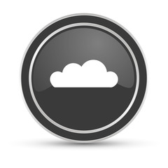 Schwarzer Button - Wolke
