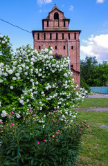 KOLOMNA, RUSSIA - June, 2017: Pyatnitskie gate is the main entrance to the Kolomna Kremlin