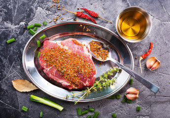 meat with spice