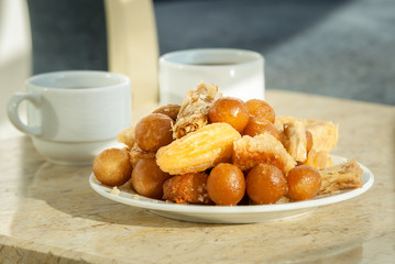 plate with oriental sweets