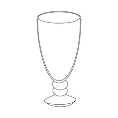 isolated glass cup icon vector illustration graphic design