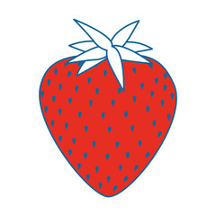 isolated sweet strawberry icon vector illustration graphic design