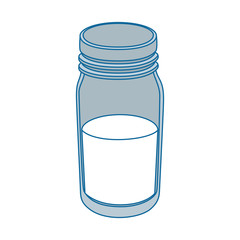 isolated milk bottle vector illustration graphic design