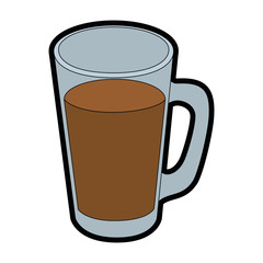 cold drink of chocolate icon vector illustration graphic design