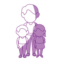 man and boys stand up icon vector illustration graphic design