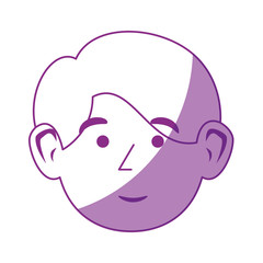 cute adult face icon vector illustration graphic design