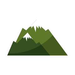cute snowy mountains icon vector illustration graphic design