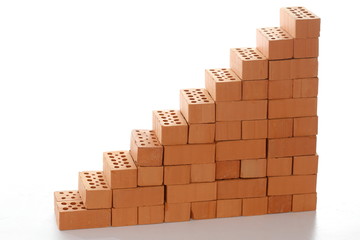 Ziegelsteintreppe