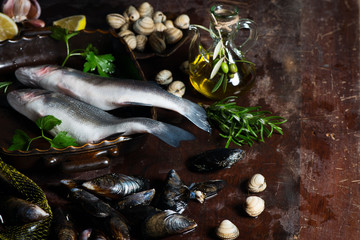Variety of Fresh Sea Food.