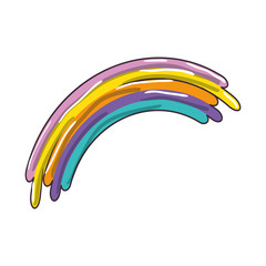 Naklejka premium isolated cute rainbow icon vector illustration graphic design