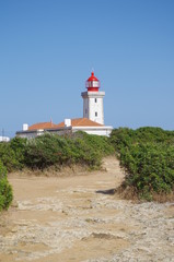 Fototapeta na wymiar Lighthouse of Cape Carvoeiro in Lagoa