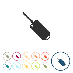 Runde Schaltflächen - Autoschlüssel