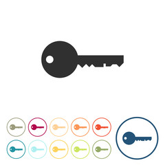 Runde Schaltflächen - Schlüssel - Passwort