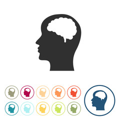 Runde Schaltflächen - IQ - Intelligenz