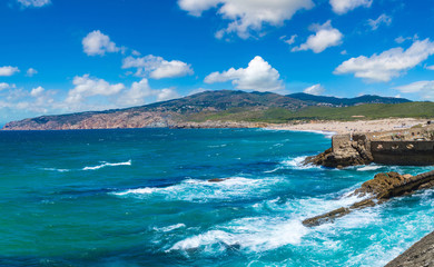 Atlantic ocean coast in Portugal